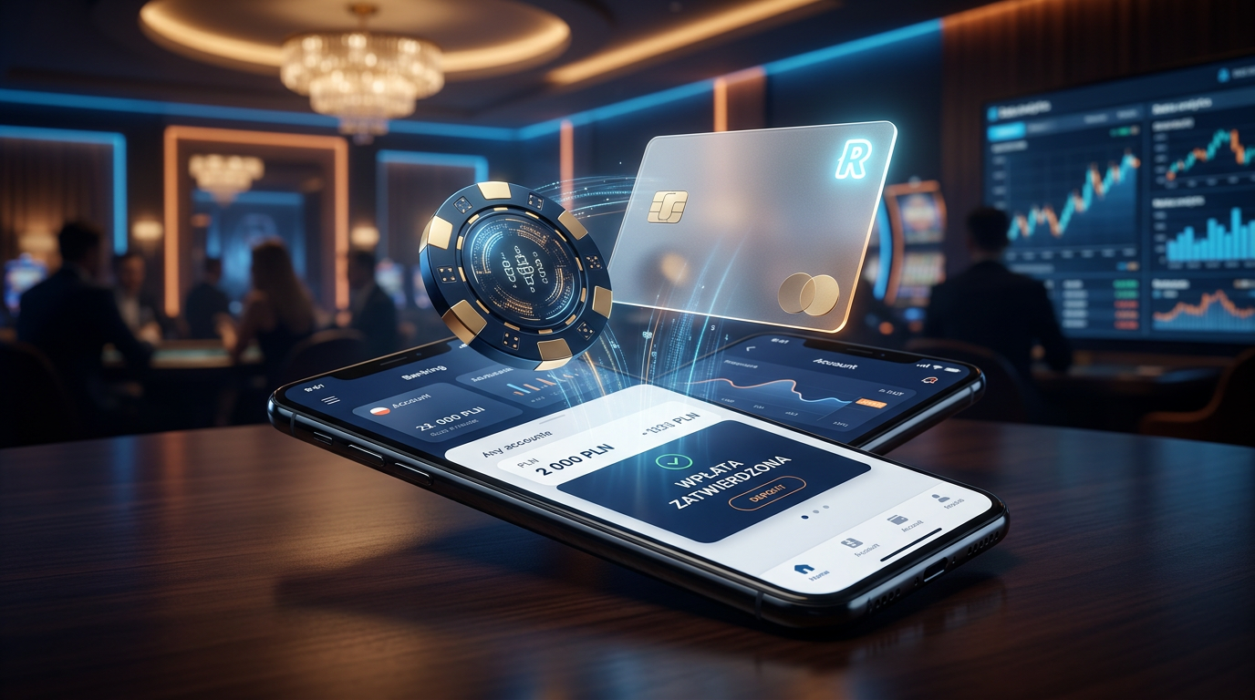 Analiza płatności Revolut w kasynie online - smartfon i karta płatnicza